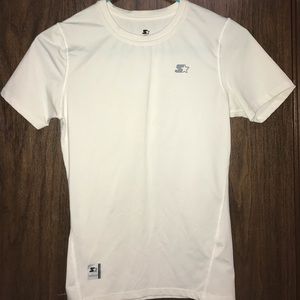 White shirt sleeve Starter work out shirt
